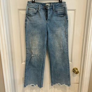 Trendy Cropped Blue Jeans for Women